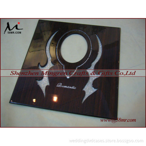 Digital Hollow Out Wedding Wood Photo Album Cover,Wooden Photo Album Book Cover